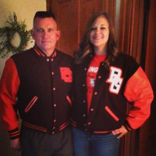 Kori Reiser - Like father like daughter #alumni #WeAreBG #falconsforever @bgfalcons #baseball #trackandfield #runsinthefamily #lettermanjackets #rolemodel #talonsup