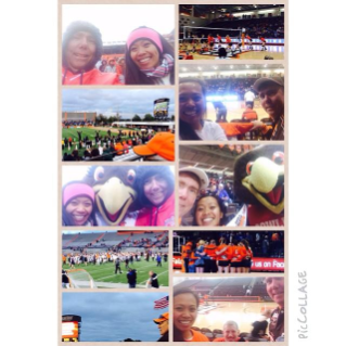 Princess Benedicto -  Never to cold to stop this #FalconFamily from cheering on the home team, especially on #BGSUHomecoming2014 #OnceAFalconAlwaysAFalcon #SeniorYear #TalonsUp #AyZiggyZoomba #piccollage