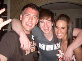 Matt Tomek '12, Ben Tomek '16, Sarah Tomek '11 (aka: The Tomek Trio!)