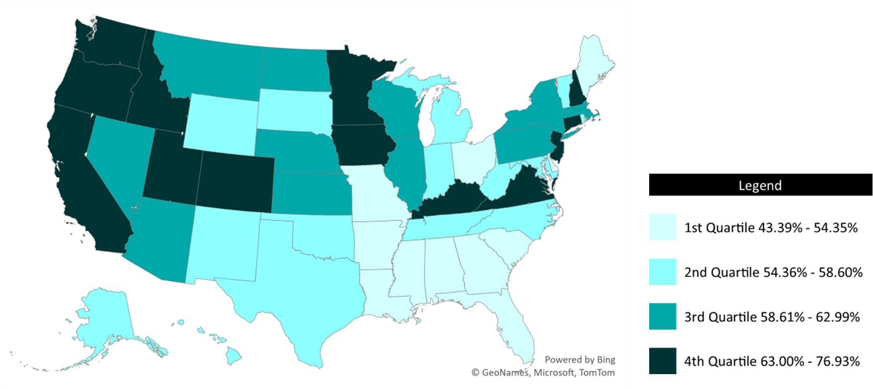 map-of-US-showing-geographic-variation-in-percentage-of-children-living-with-two-biological-married-parents-2021