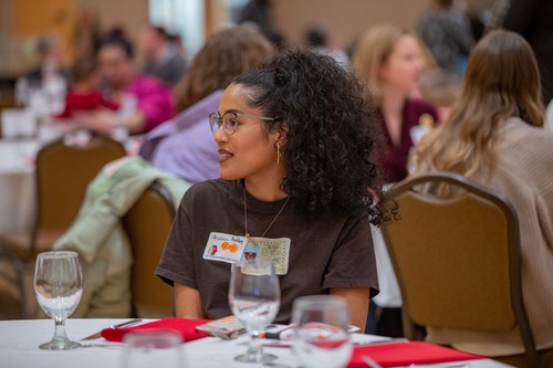 Conference Attendee at the Keynote Luncheon 