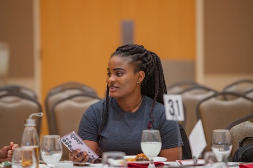 Conference Attendee at Keynote Luncheon 