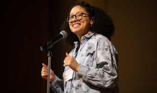 Keynote speaker, poet and performer, Ariana Brown