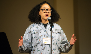 Keynote speaker, poet and performer, Ariana Brown