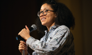 Keynote speaker, poet and performer, Ariana Brown