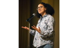 Keynote speaker, poet and performer, Ariana Brown