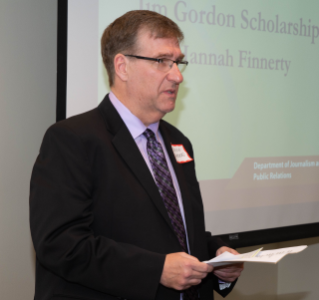 The Jim Gordon Scholarship is presented by Jim's son, Kevin Gordon.