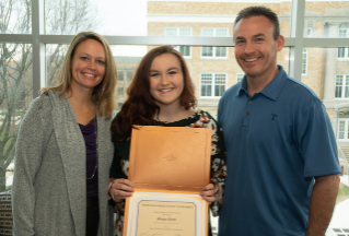 Megan Pettit won the John H. Walker Journalism Scholarship.