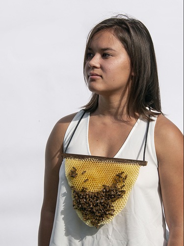 Framed Photograph of Beekeeper's Neckpiece