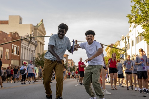 BGSU students dance at Rally BG event