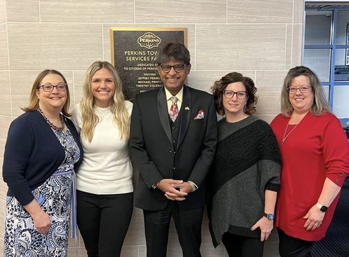 (Left to right) Linda Powers, Lara Wilken, Harold D'Souza, Heather Wilde, Tracy McGinley