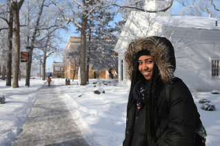 Even layers of outerwear can't hide BGSU smiles.