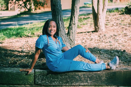 Bri McGuffie '17 - Pediatric registered nurse at Children's healthcare of Atlanta - working on the frontline with children and their families who are days old to age 21 who are suspected of having covid-19.  She was a student-athlete (gymnastics). Currently working on masters in nursing education.