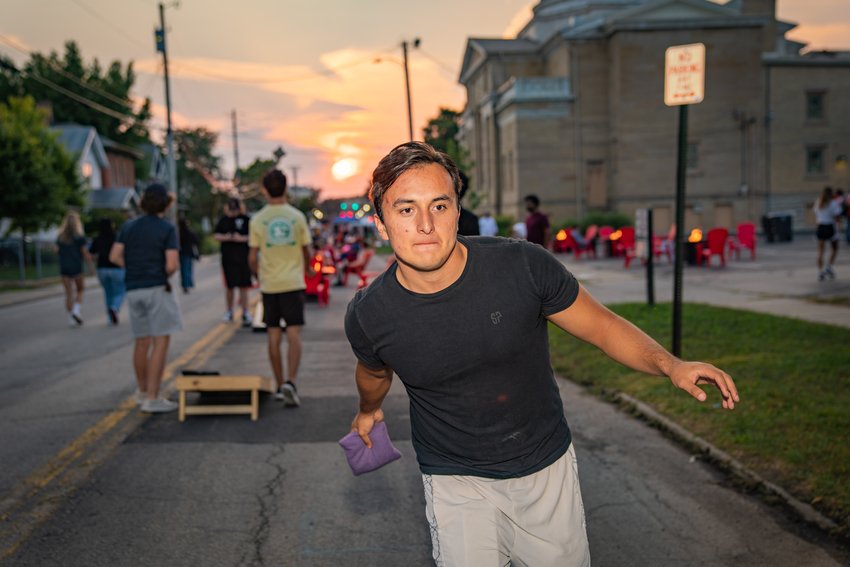 The Welcome Back Party on Court Street invited alumni, students and the community to gather for food, music, games and fun.