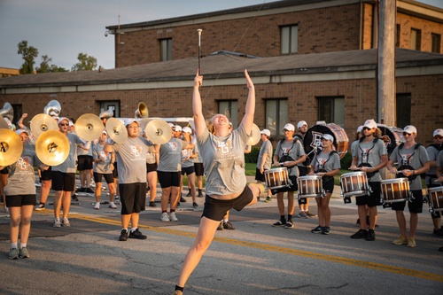 Bowling Green State Marching Falcons perform