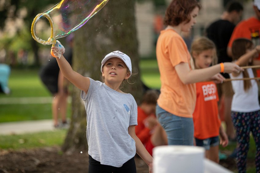 Falconland featured a host of activities including games and treats at Kids Falconland. 