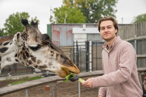 Danny Baroudi is majoring in marketing and minoring in sustainability and values the real-world business experience provided by his BGSU professors. (BGSU photo/Haven Conn '22)