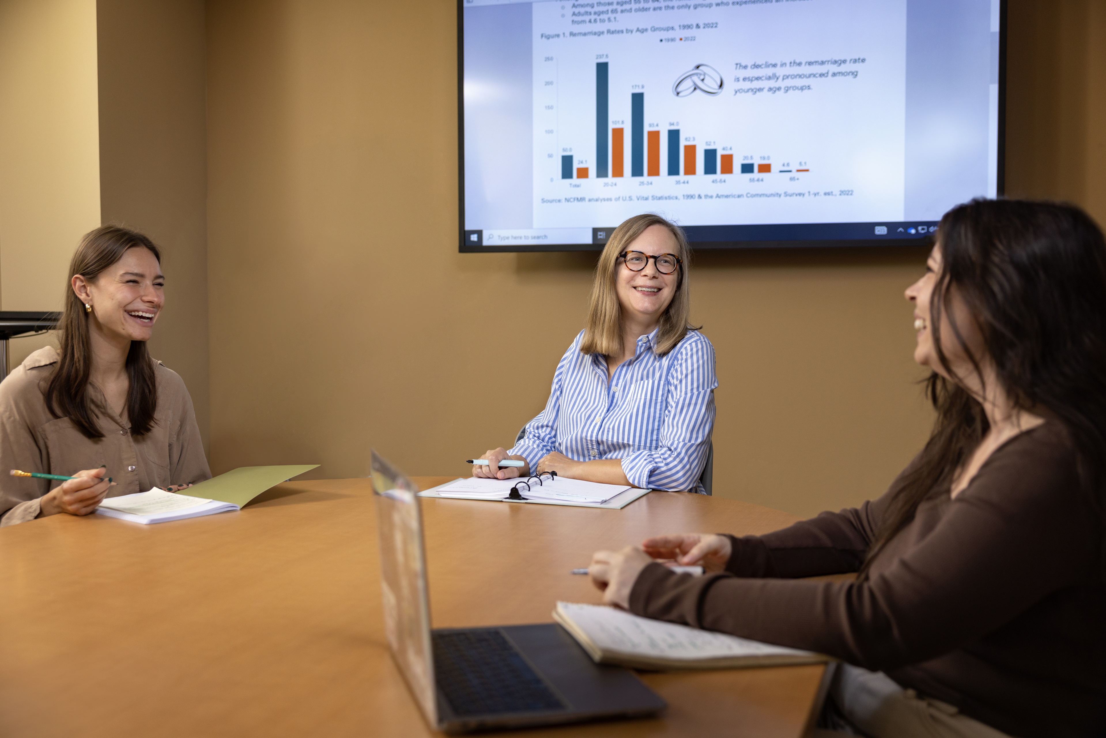 Professor mentors students in classroom